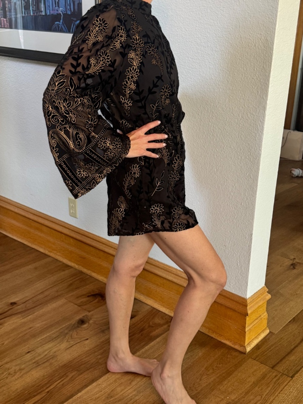 Whimsigoth Boho Dramatic Romantic Festival Feminine Romper Large Lost + Wander
